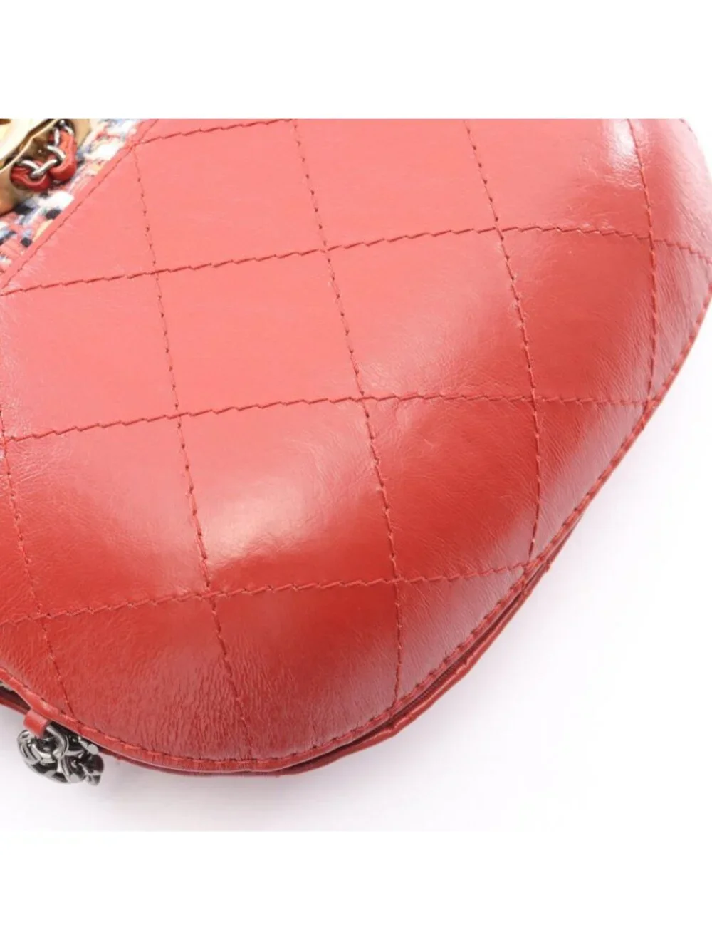Chanel Shoulder Bag Gabriel de Drawstring Chain Multi Fabric Leather de Small